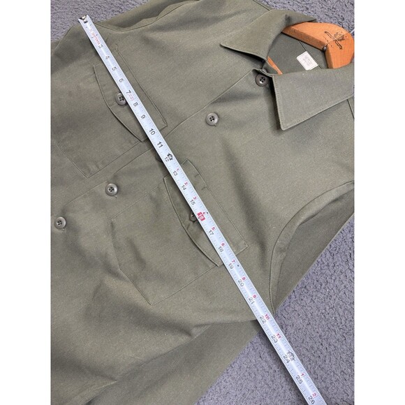US Military Shirt Mens 15.5 Green Utility Dura Press OG 507 Combat Vintage USGI - Picture 11 of 15